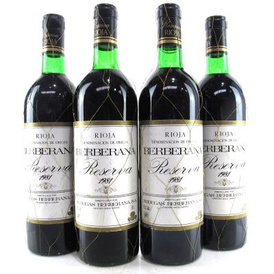 Berberana 1981 Rioja Reserva 4x75cl