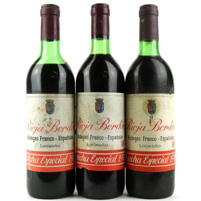 Bodegas Franco-Espanolas 1970 Rioja 3x70cl