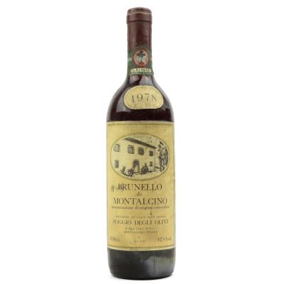 Poggio Degli Olivi 1978 Brunello di Montalcino