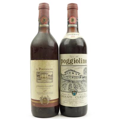 Poggiolini 1981 & 1983 Chianti Classico 2x75cl