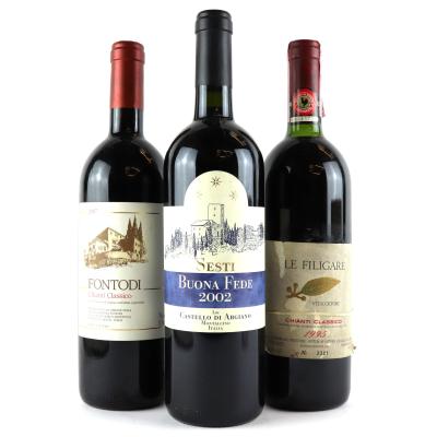 Assorted Tuscan Sangiovese 3x75cl