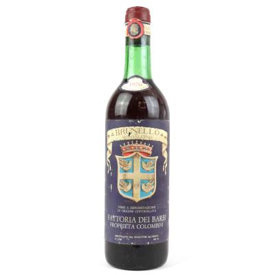 Fattoria Dei Barbi 1970 Brunello di Montalcino