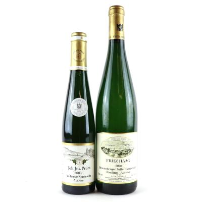 Assorted Riesling Auslese 2003 & 2004 Mosel 75cl & 37.5cl