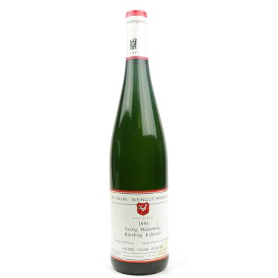 B. Simon Herrenberg Serrig Wurtzberg Riesling Kabinett 1993 Mosel