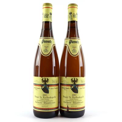 Pieroth Binger St.Rochuskapelle Muller-Thurgau Kabinett 1992 Rheinhessen 2x75cl