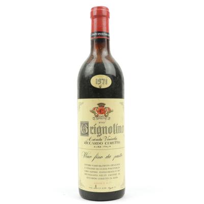 R.Ceretto Grignolino 1971 Piedmont