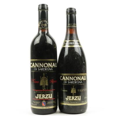 Societa Cooperativa Vinicola Cannonau 1983 & 1985 Jerzu 2x75cl