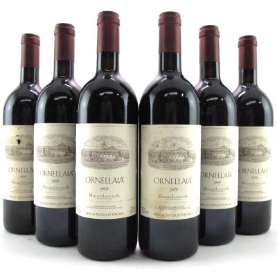 Ornellaia 1989 Tuscany 6x75cl / Original Wooden Case