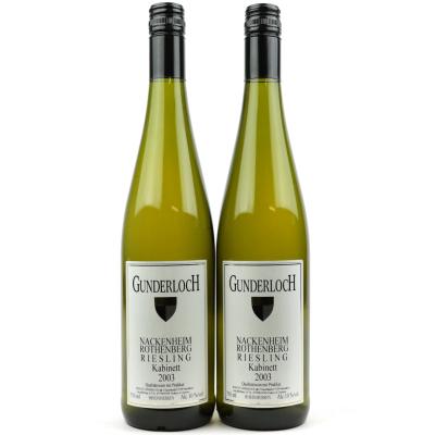 Gunderloch Nackenheim Rothenberg Riesling Kabinett 2003 Rheinhessen 2x75cl