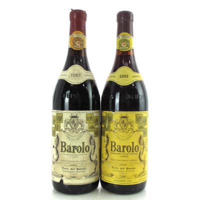 Cantina Terre Del Barolo 1981 & 1983 Barolo 2x75cl