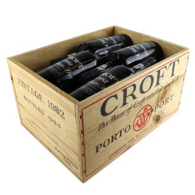 Croft 1982 Vintage Port 12x75cl / Original Wooden Case