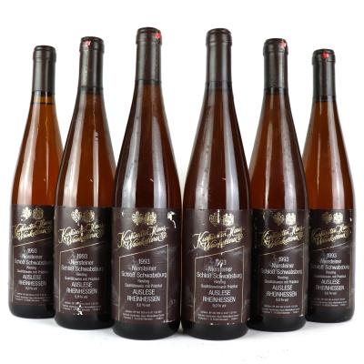 Kurfursten Niersteiner Schloss Schwabsburg Riesling Auslese 1993 Rheinhessen 6x75cl