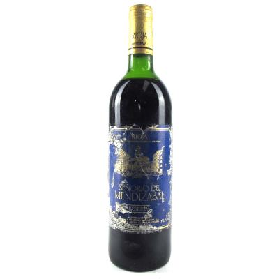 Señorio De Mendizabal 1991 Rioja Reserva