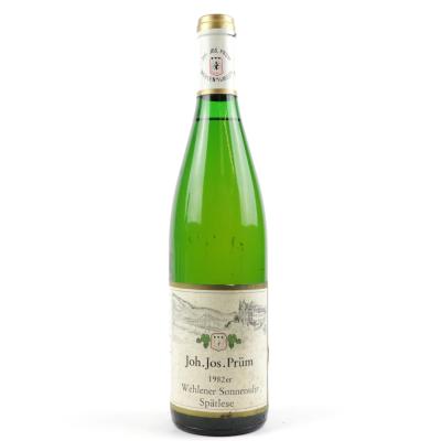 J.J.Prum Wehlener Sonnenuhr Riesling Spatlese 1982 Mosel