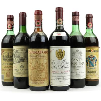 Assorted 1980s Chianti Classico 6x75cl