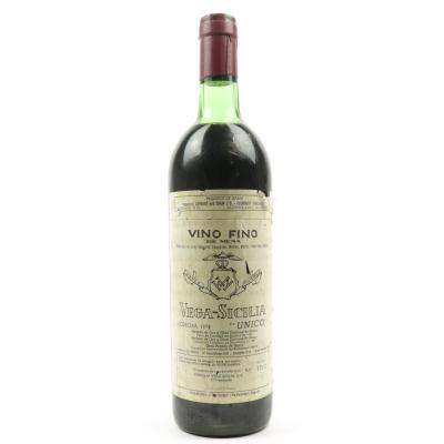 Vega Sicilia Unico 1972 Ribera Del Duero Gran Reserva