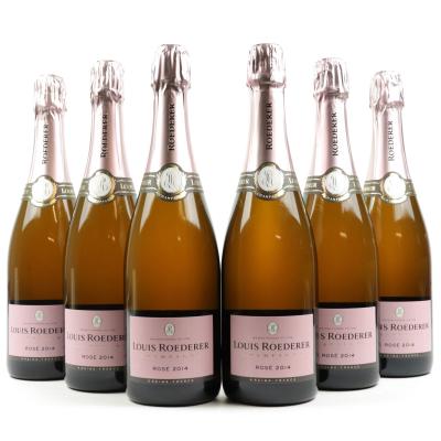 Louis Roederer Rose 2014 Vintage Champagne 6x75cl