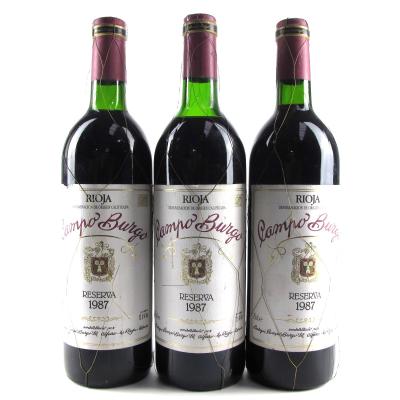 Campo Burgo 1987 Rioja Reserva 3x75cl