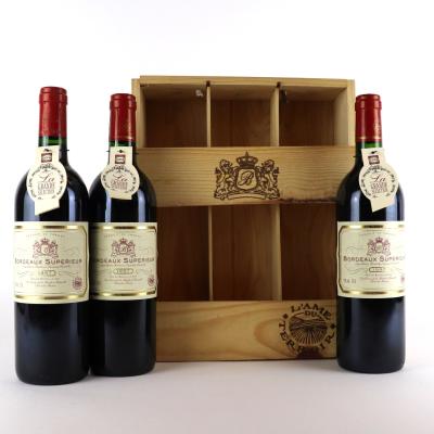 L'Ame Du Terroir 1997 Bordeaux-Superieur 3x75cl / Wooden Presentation Box