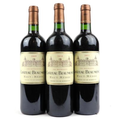 Ch. Beaumont 2009-2011 Haut-Medoc 3x75cl