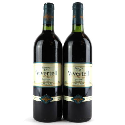 Celler Batea Vivertell Tempranillo Garnacha 1993 Terra Alta Reserva 2x75cl