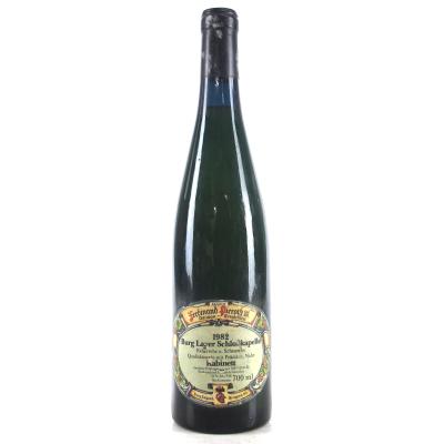 Pieroth \"Burg Layer Schloßkapelle\" Kabinett Riesling 1982 Nahe