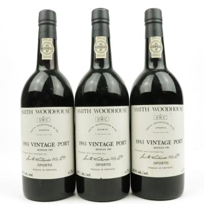 Smith Woodhouse 1983 Vintage Port 3x75cl