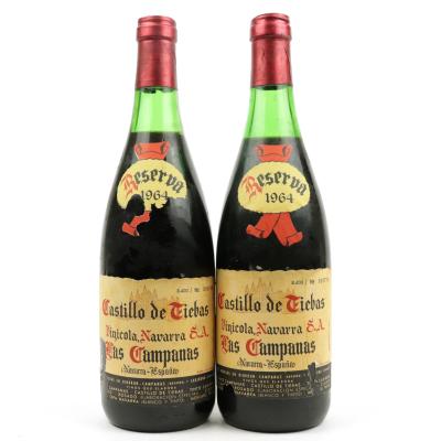 Castillo De Tiebas Las Campanas 1964 Navarra Reserva 2x75cl