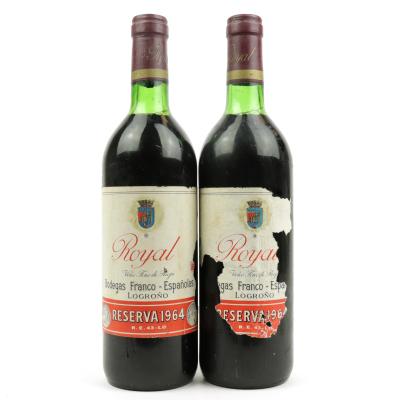 Bodegas Franco-Espanolas Royal 1964 Rioja Reserva / 2 Bottles