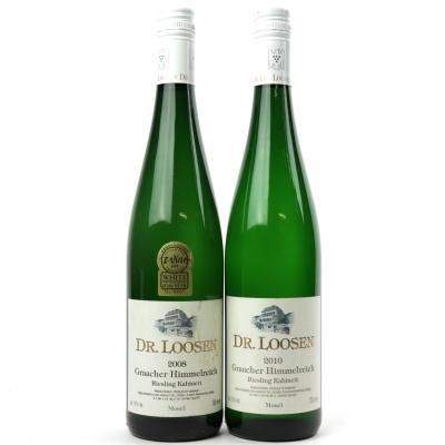 Dr. Loosen Graacher Himmelreich Riesling Kabinett 2008 & 2010 Mosel 2x75cl