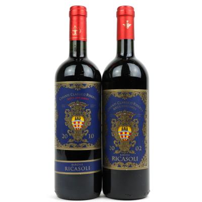 Ricasoli 2002 & 2010 Chianti Classico Riserva 2x75cl