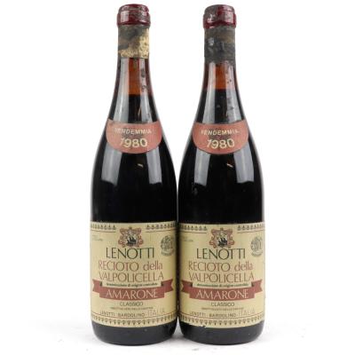 Lenotti Recioto Della Valpolicella 1980 Verona Classico 2x75cl