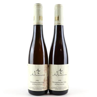 A.Christmann Konigsbacher Idig Riesling Eiswein 1998 Pfalz 2x37.5cl