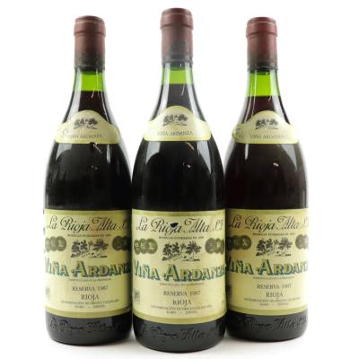 Viña Ardanza 1987 Rioja Reserva 3x75cl