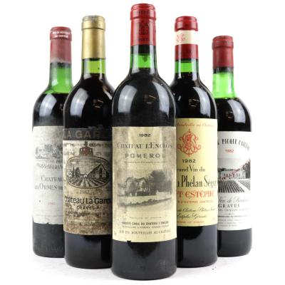 Assorted 1982 Bordeaux Red Wines 5x75cl