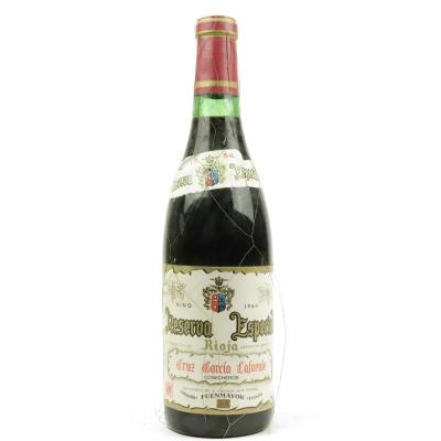 Cruz Barcia Lafuente 1964 Rioja Reserva Especial