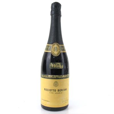 Bertani Reciotto Frizzante 1959 Valpolicella