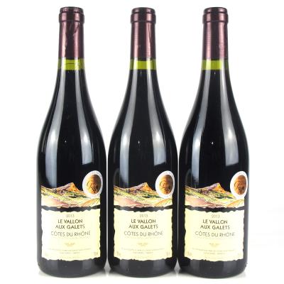 Caves Saint Ronain \"Le Vallon Aux Galets\" 2013 Côtes-Du-Rhône 3x75cl