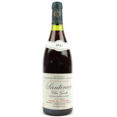 Dom. G.Dufouleur Clos Genets 1983 Santenay