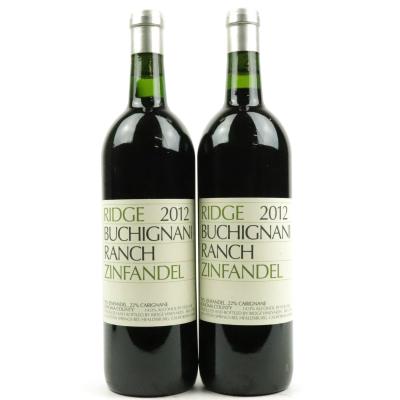 Ridge Buchignani Ranch Zinfandel 2012 Sonoma 2x75cl