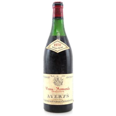 Averys Les Suchots 1970 Vosne-Romanee