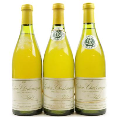 L.Latour 1987 Corton-Charlemagne Grand Cru 3x75cl