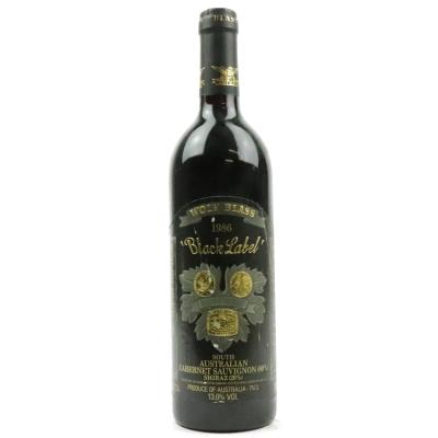 Wolf Blass Black Label Cabernet Sauvignon Shiraz 1986 South Australia