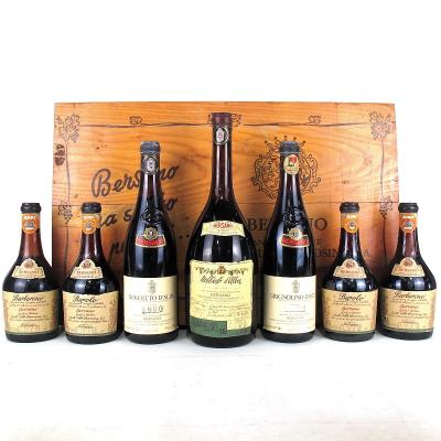 Bersano Selection & Presentation Box / 7 Bottles Various Sizes