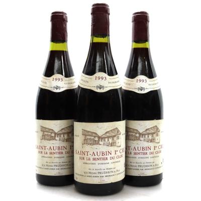 Prudhon Sentier Du Clou 1993 Saint-Aubin 1er Cru 3x75cl