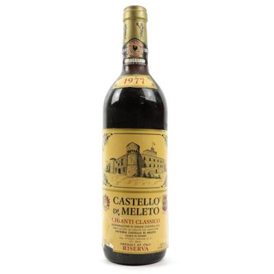 Castello Di Meleto 1977 Chianti Classico Riserva