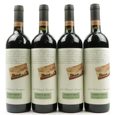 Henry's Drive Cabernet Sauvignon 2002 Padthaway 4x75cl