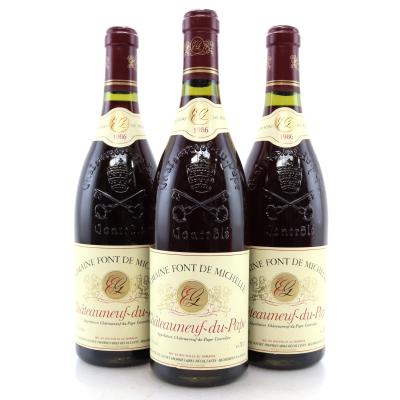 Dom. Font De Michelle 1986 Chateauneuf-Du-Pape 3x75cl