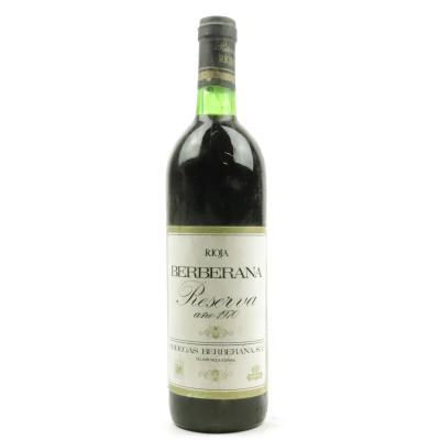 Berberana 1970 Rioja Reserva