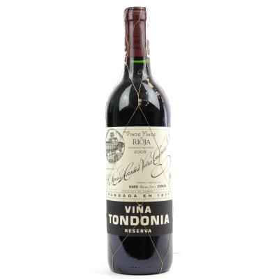 Vina Tondonia 2005 Rioja Reserva